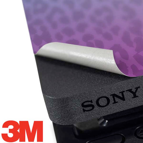 Cheetah Print Purple and Blue PS4 Slim Bundle Skin