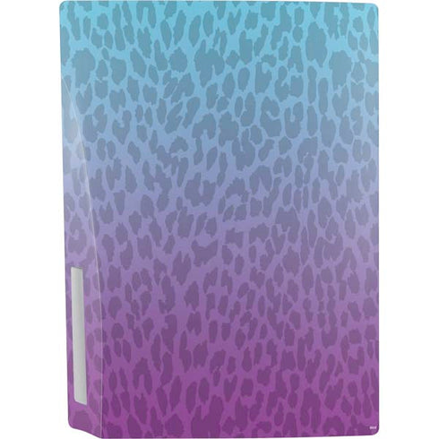Cheetah Print Purple and Blue PS5 Bundle Skin