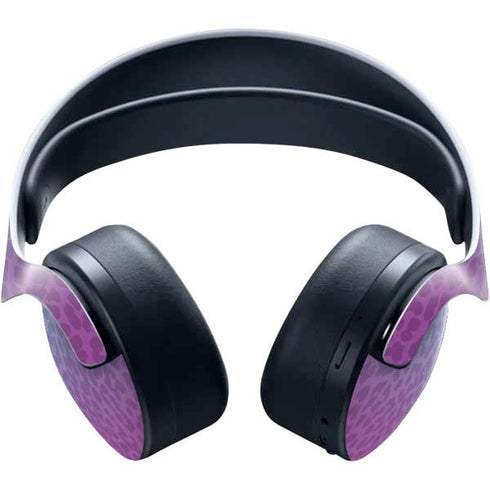 Cheetah Print Purple and Blue PULSE 3D Wireless Headset for PS5 Skin