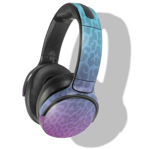 Cheetah Print Purple and Blue Skullcandy Venue Skin