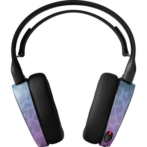 Cheetah Print Purple and Blue SteelSeries Arctis 5 Skin