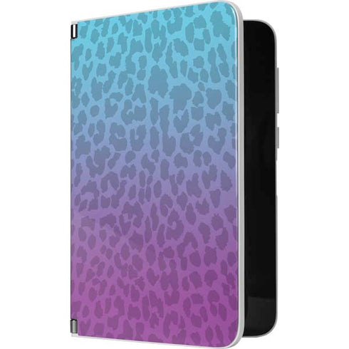 Cheetah Print Purple and Blue Surface Duo Skin