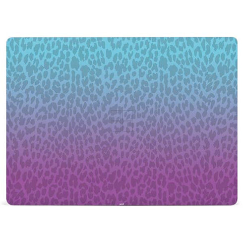 Cheetah Print Purple and Blue Surface Laptop 2 Skin