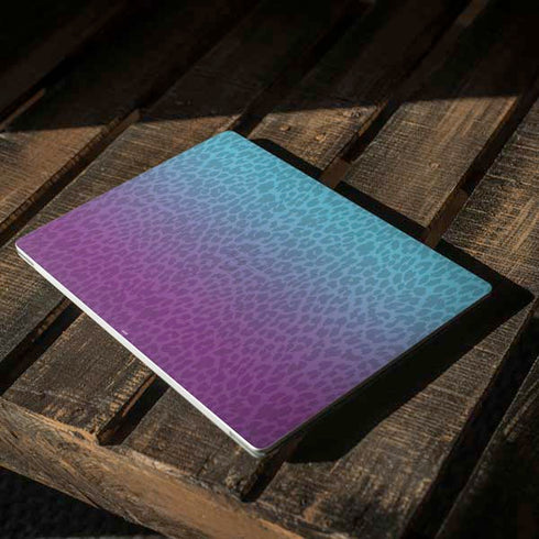Cheetah Print Purple and Blue Surface Laptop 2 Skin