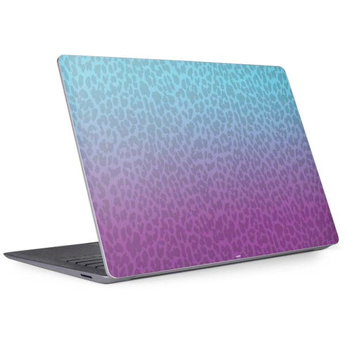 Cheetah Print Purple and Blue Surface Laptop 3 13.5in Skin