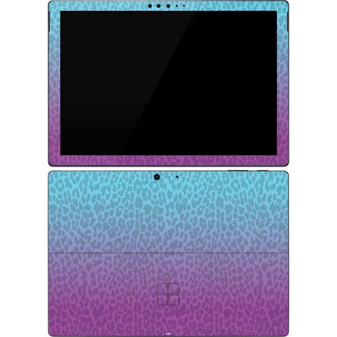 Cheetah Print Purple and Blue Surface Pro 7 Skin