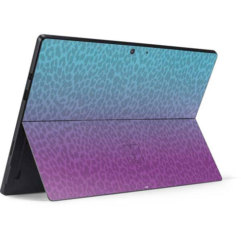 Cheetah Print Purple and Blue Surface Pro 7 Skin