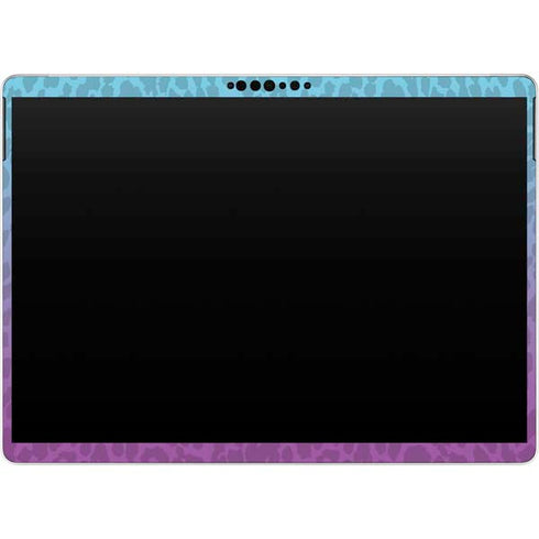 Cheetah Print Purple and Blue Surface Pro 9 Skin