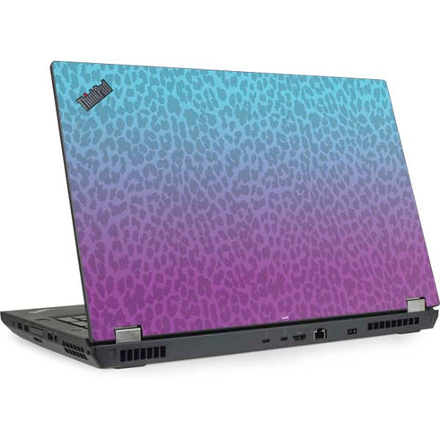 Cheetah Print Purple and Blue Lenovo ThinkPad Skin
