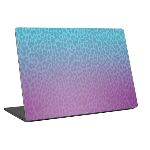 Cheetah Print Purple and Blue Universal Laptop 16in (13 x 9.4in) Skin