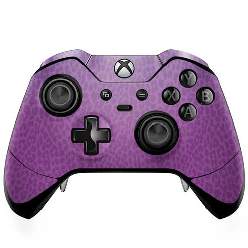 Cheetah Print Purple and Blue Xbox One Elite Controller Skin