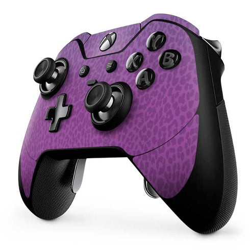 Cheetah Print Purple and Blue Xbox One Elite Controller Skin