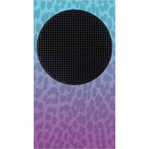 Cheetah Print Purple and Blue Xbox Series S Bundle Skin
