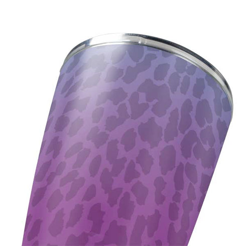 Cheetah Print Purple and Blue Yeti 20oz Tumbler Skin