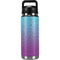 Cheetah Print Purple and Blue YETI Rambler 26oz Bottle Skin