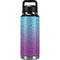 Cheetah Print Purple and Blue YETI Rambler 36oz Bottle Skin