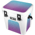 Cheetah Print Purple and Blue YETI Roadie 24 Hard Cooler Skin