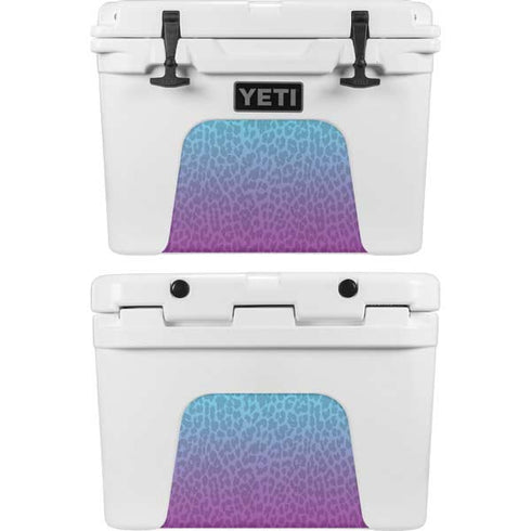 Cheetah Print Purple and Blue YETI Tundra 35 Hard Cooler Skin