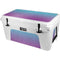 Cheetah Print Purple and Blue YETI Tundra 65 Hard Cooler Skin