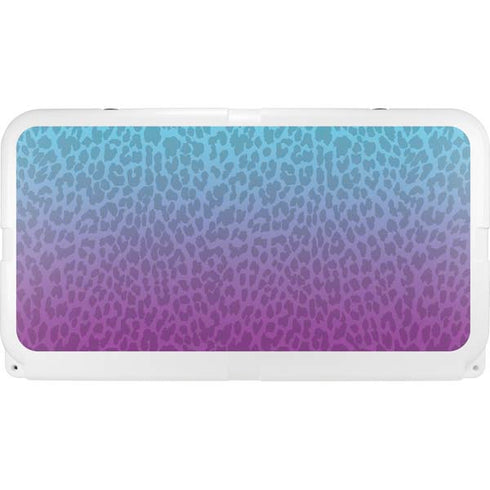 Cheetah Print Purple and Blue YETI Tundra 75 Hard Cooler Skin