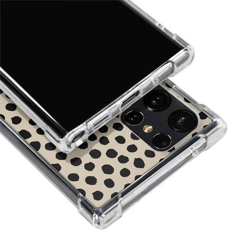 Cheetah Spots Galaxy S22 Ultra Clear Case