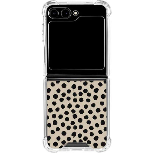 Cheetah Spots Galaxy Z Flip5 5G Clear Case