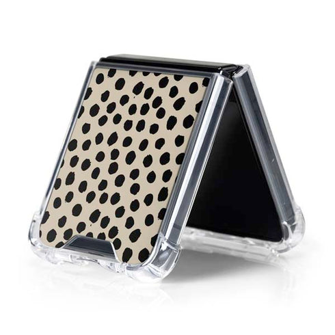 Cheetah Spots Galaxy Z Flip5 5G Clear Case