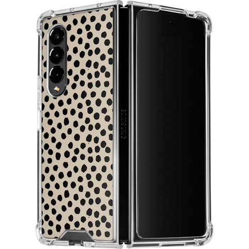 Cheetah Spots Galaxy Z Fold4 5G Clear Case