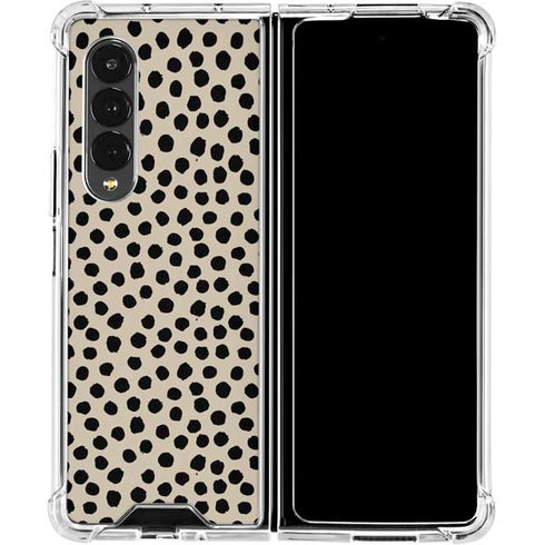 Cheetah Spots Galaxy Z Fold4 5G Clear Case