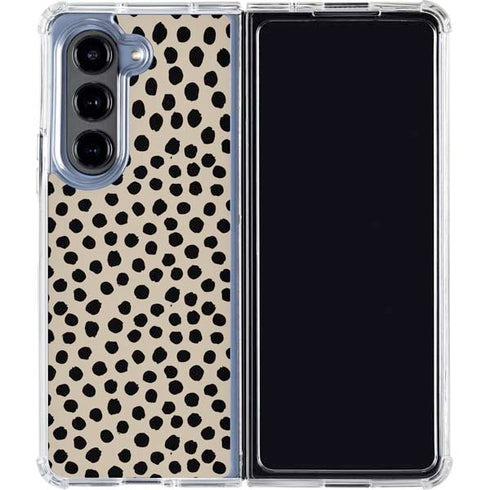 Cheetah Spots Galaxy Z Fold5 5G Clear Case