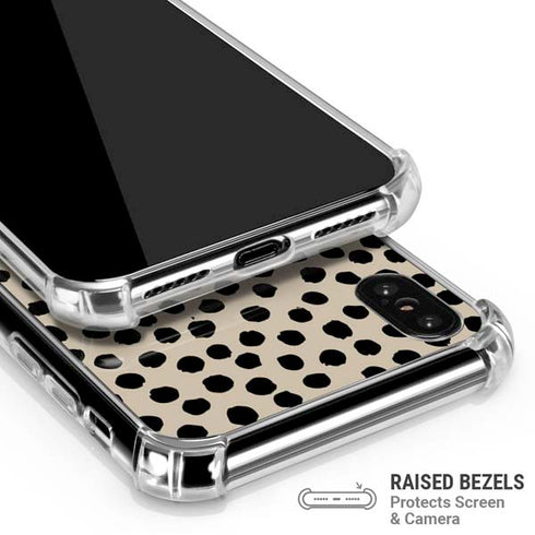 Cheetah Spots iPhone XS Max Clear Case