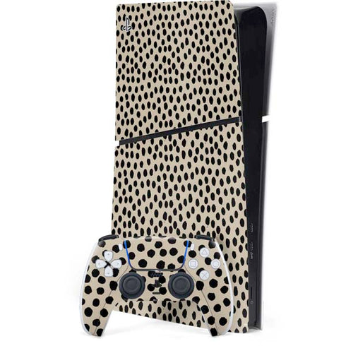 Cheetah Spots PS5 Slim Digital Edition Console Skin