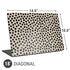 Cheetah Spots Universal Laptop 18in (14.6 x 10.6in) Skin