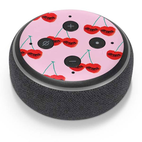 Bouffants and Broken Hearts Cherry Lash Amazon Echo Dot Skin