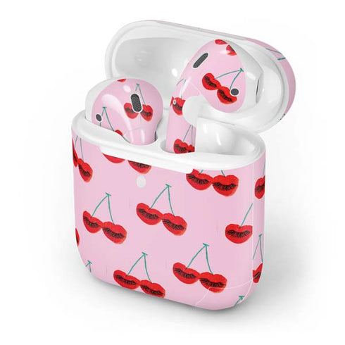 Bouffants and Broken Hearts Cherry Lash Apple AirPods 2 Skin