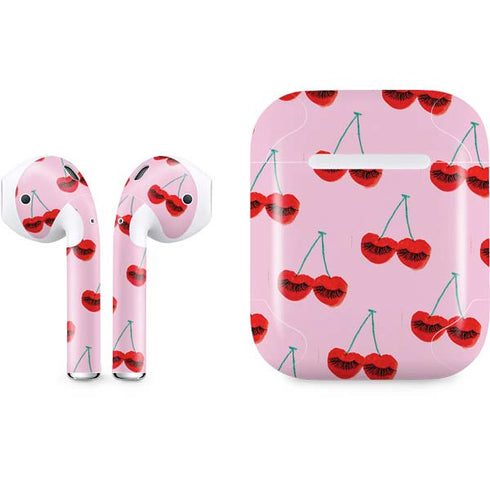 Bouffants and Broken Hearts Cherry Lash Apple AirPods Skin
