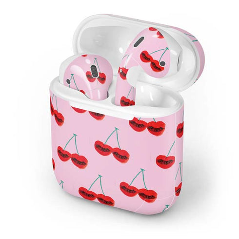 Bouffants and Broken Hearts Cherry Lash Apple AirPods Skin