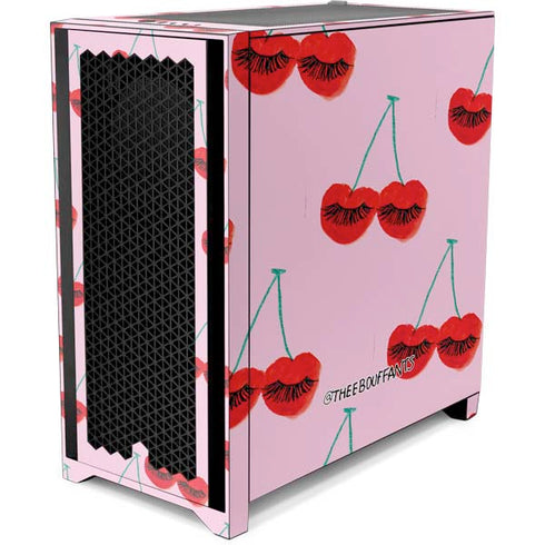 Bouffants and Broken Hearts Cherry Lash Corsair 4000D Tempered Glass Mid-Tower ATX Case Skin