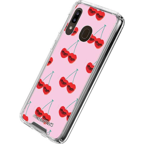 Bouffants and Broken Hearts Cherry Lash Galaxy A30 Clear Case