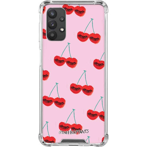 Bouffants and Broken Hearts Cherry Lash Galaxy A32 5G Clear Case