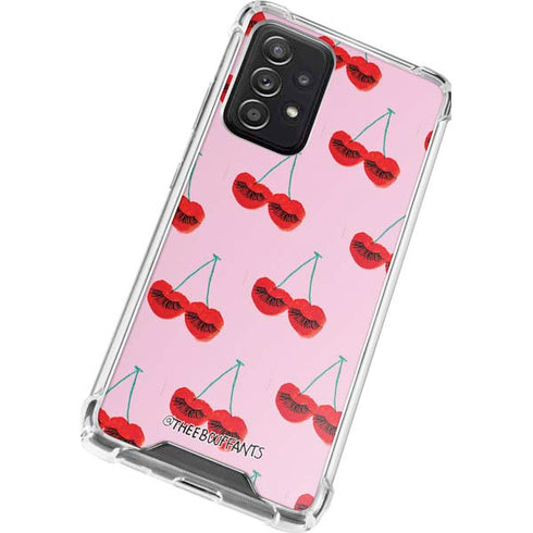 Bouffants and Broken Hearts Cherry Lash Galaxy A72 5G Clear Case