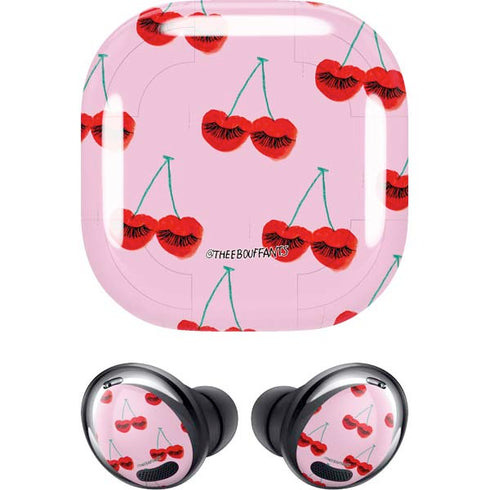 Bouffants and Broken Hearts Cherry Lash Galaxy Buds Pro Skin