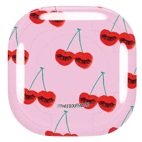 Bouffants and Broken Hearts Cherry Lash Galaxy Buds Pro Skin