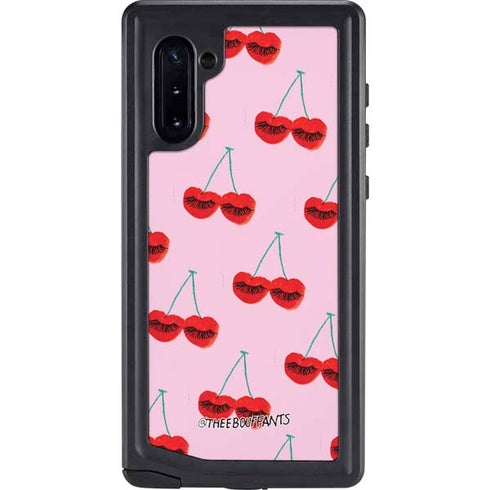 Bouffants and Broken Hearts Cherry Lash Galaxy Note 10 Waterproof Case
