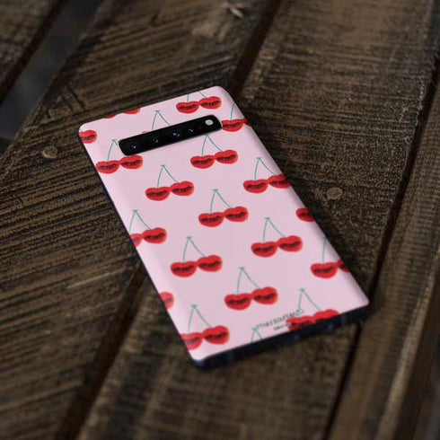 Bouffants and Broken Hearts Cherry Lash Galaxy S10 Plus Skin