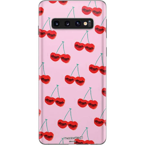 Bouffants and Broken Hearts Cherry Lash Galaxy S10 Skin