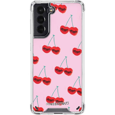 Bouffants and Broken Hearts Cherry Lash Galaxy S21 5G Clear Case
