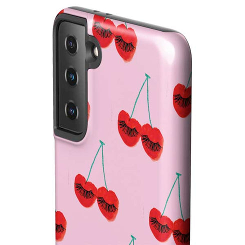 Bouffants and Broken Hearts Cherry Lash Galaxy S21 FE Pro Case