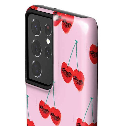 Bouffants and Broken Hearts Cherry Lash Galaxy S21 Ultra 5G Pro Case