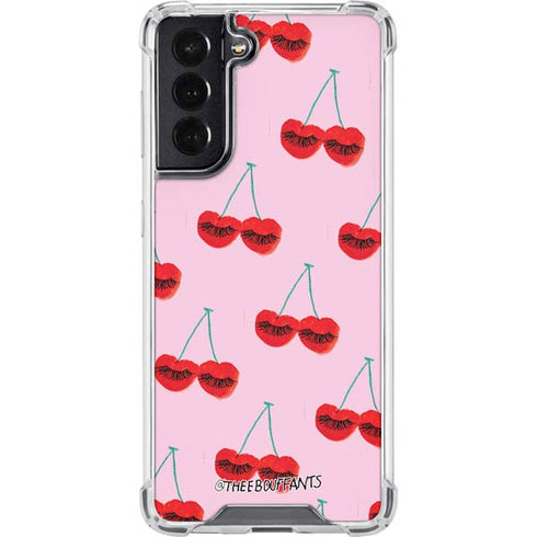 Bouffants and Broken Hearts Cherry Lash Galaxy S22 Clear Case